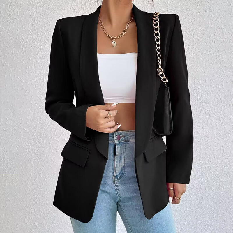 Damen-Blazer mit Langarmkonstruktion | sachliche Linienstruktur