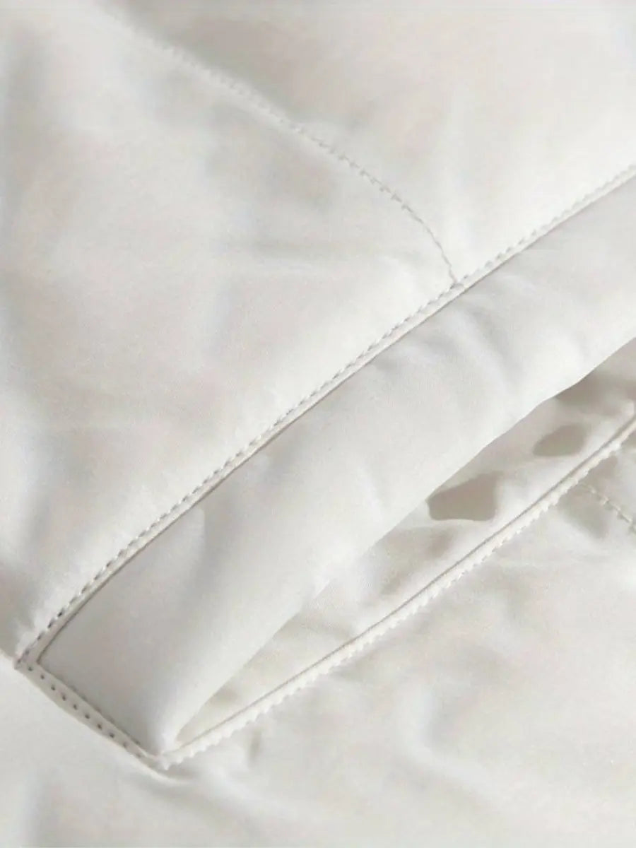 Warme Damen Winterjacke mit Reißverschluss | Mit Kapuze