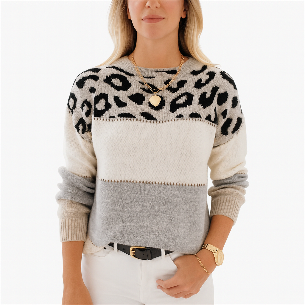 Damen Winterpullover – Strickpullover aus Baumwolle