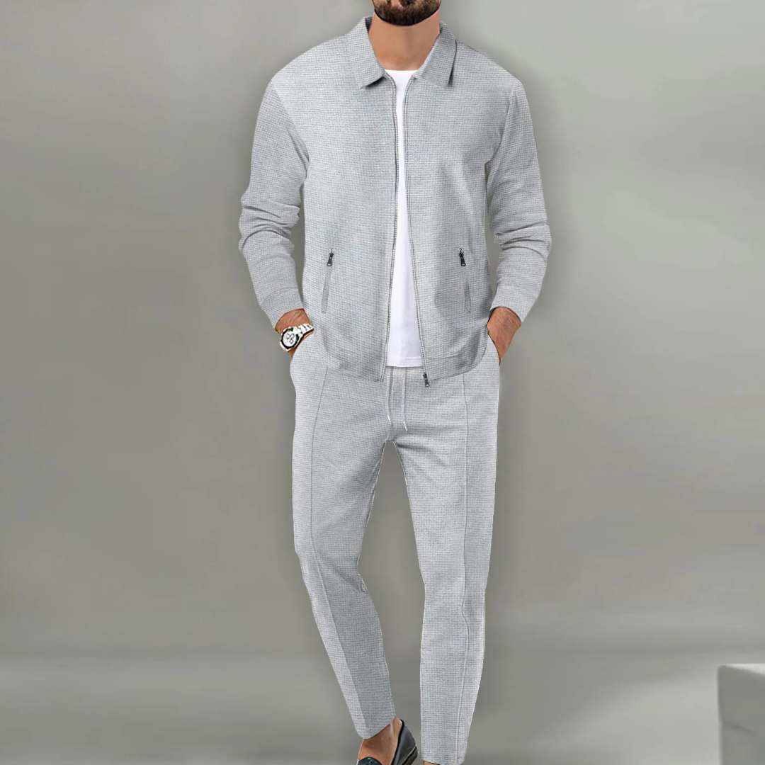 Zweiteiliges Herren-Set | Oberteil und Hose in relaxter Passform