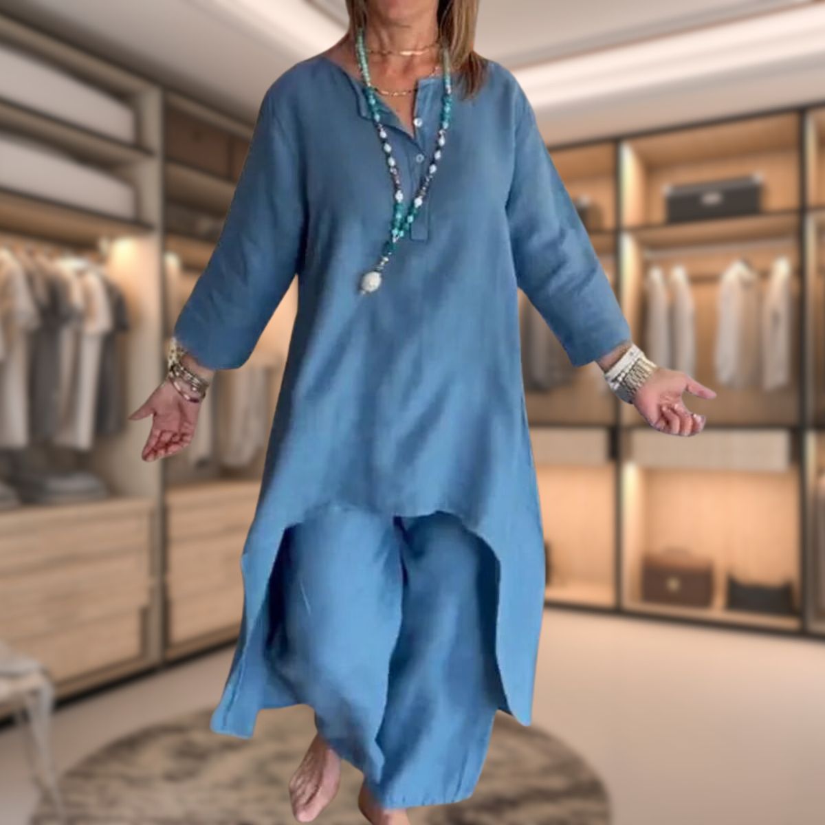 Damen Zweiteiler | Übergroße Passform für Freizeitkleidung