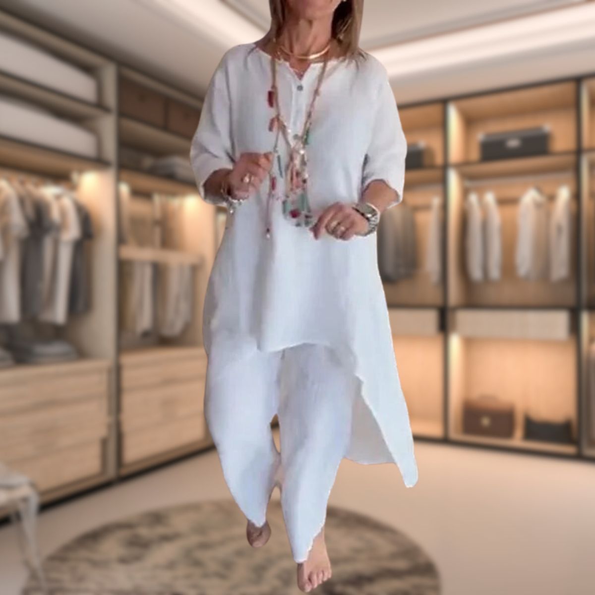 Damen Zweiteiler | Übergroße Passform für Freizeitkleidung