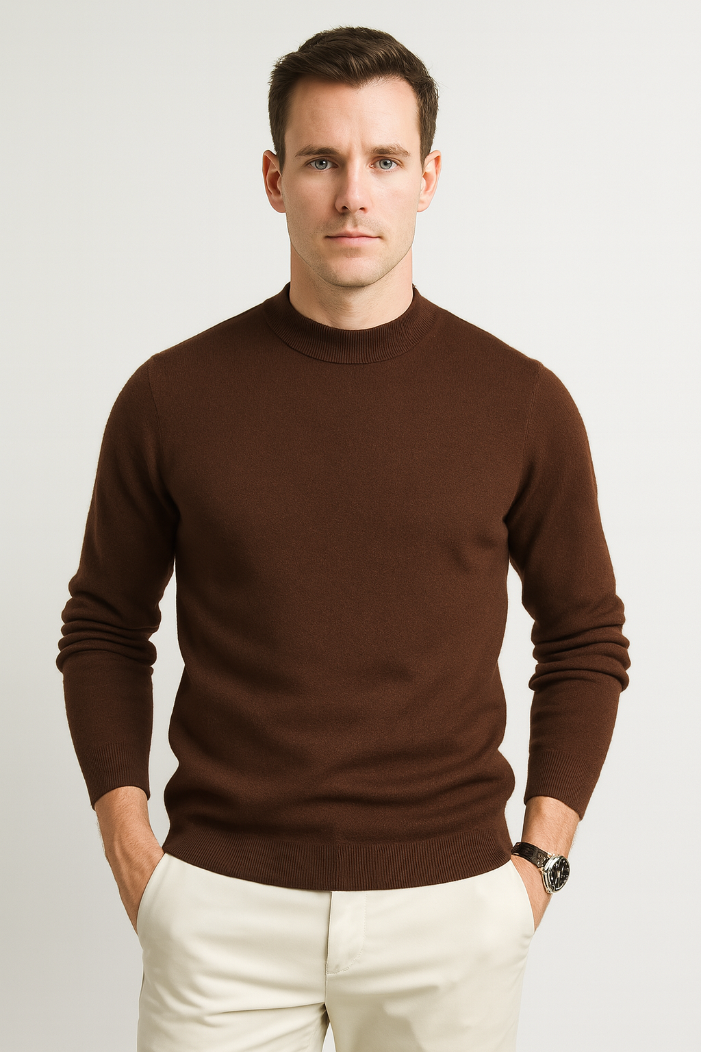 Herren Strickpullover | Legere Form mit ruhiger Linienführung