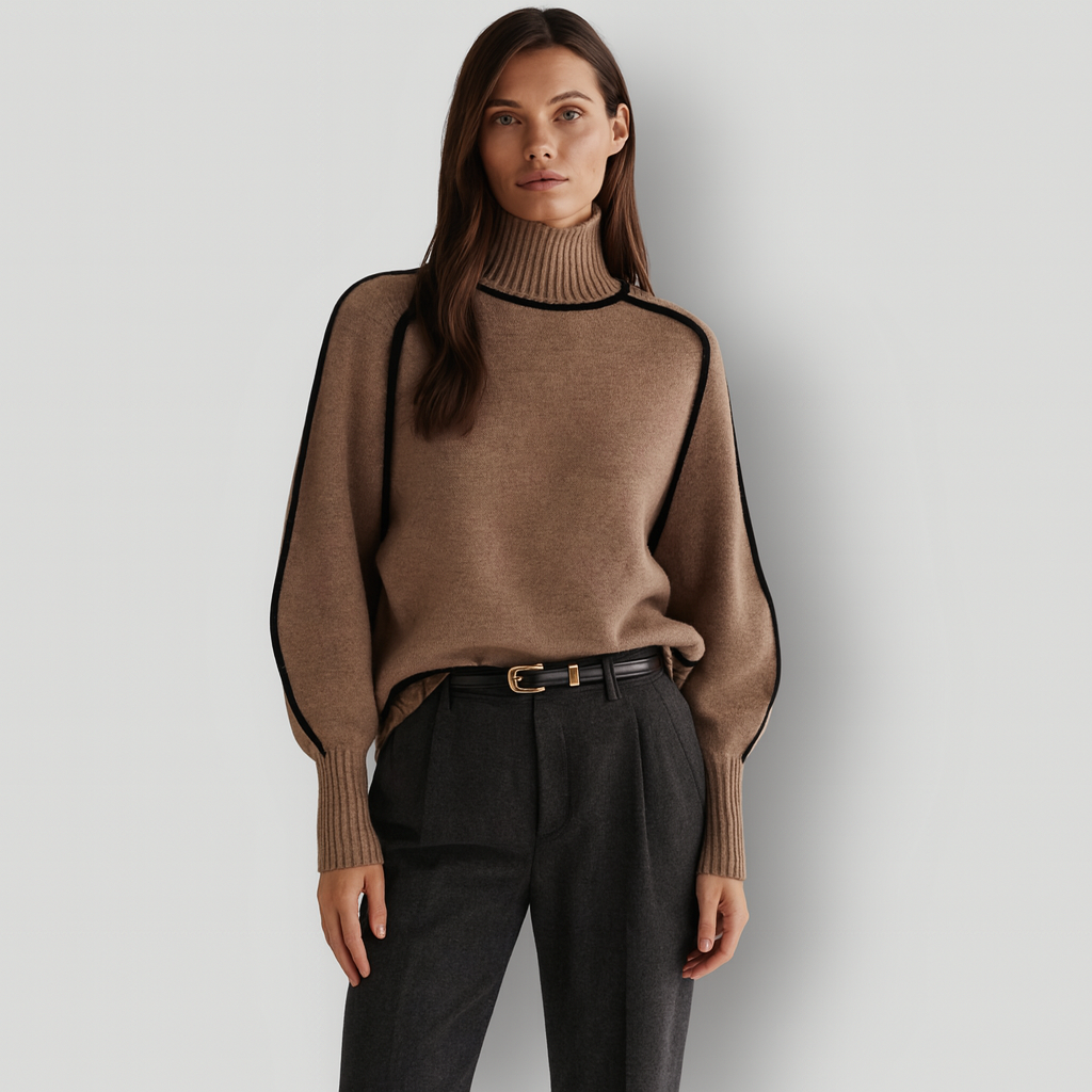 Damen Rollkragenpullover – Warmer, weicher Pullover für Winter