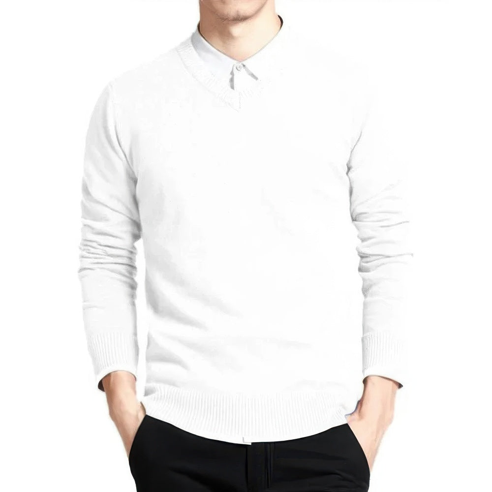 Herren Pullover | V-Ausschnitt klare Linien ruhige Form