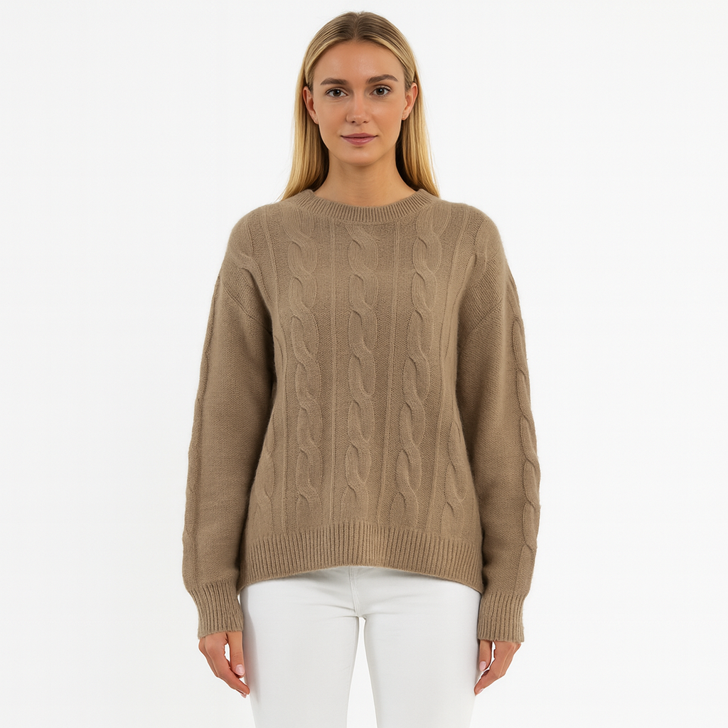 Damen Strickpullover – Warmer Winterpullover langarm