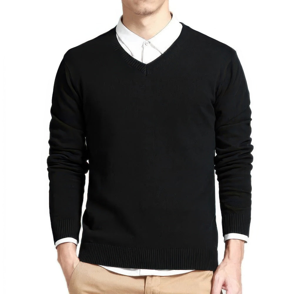 Herren Pullover | V-Ausschnitt klare Linien ruhige Form