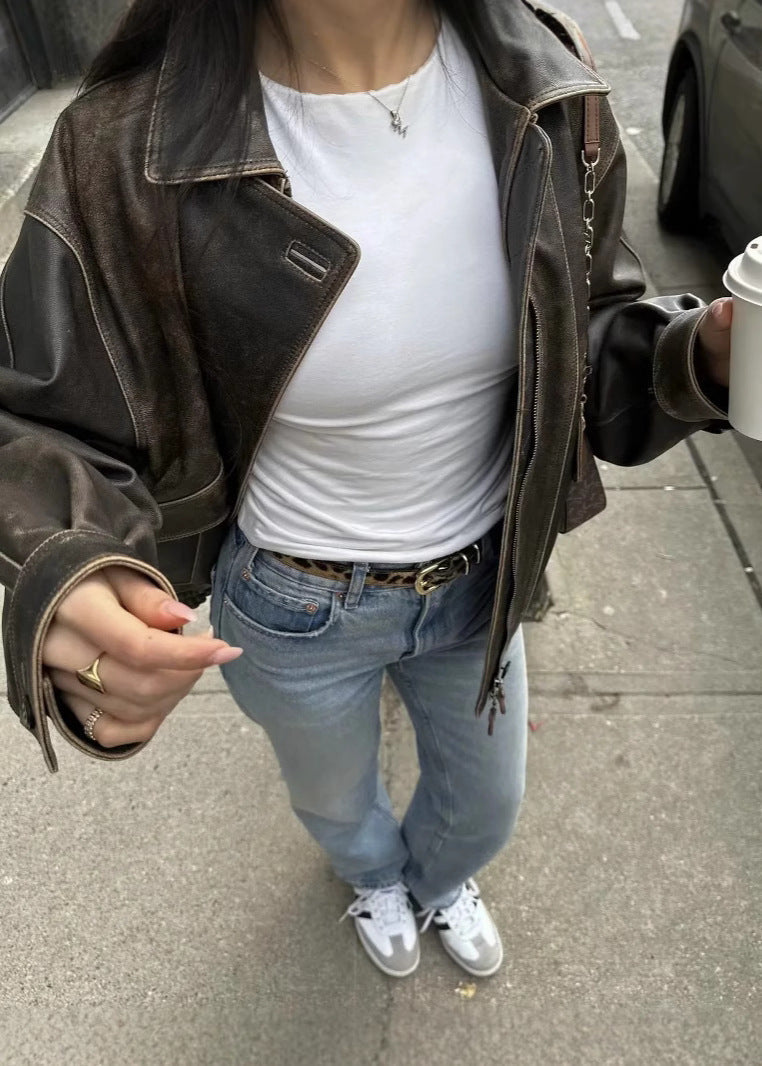 Damen Jacke | Lässige Ausführung mit gewaschenem Charakter