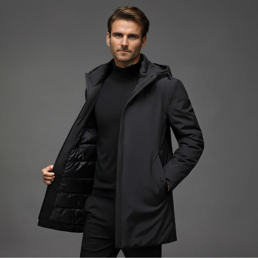 Herren Winterjacke mit Kapuze | Funktionale Ausführung