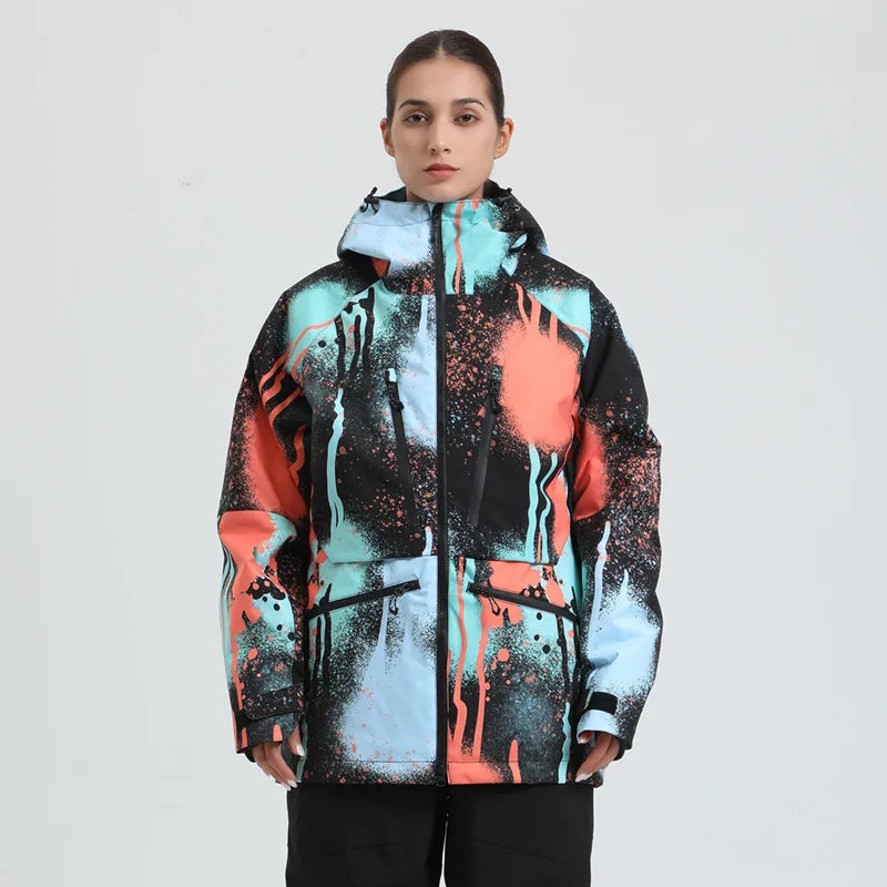 Unisex-Skijacke für Wintersport | funktionale Ausführung