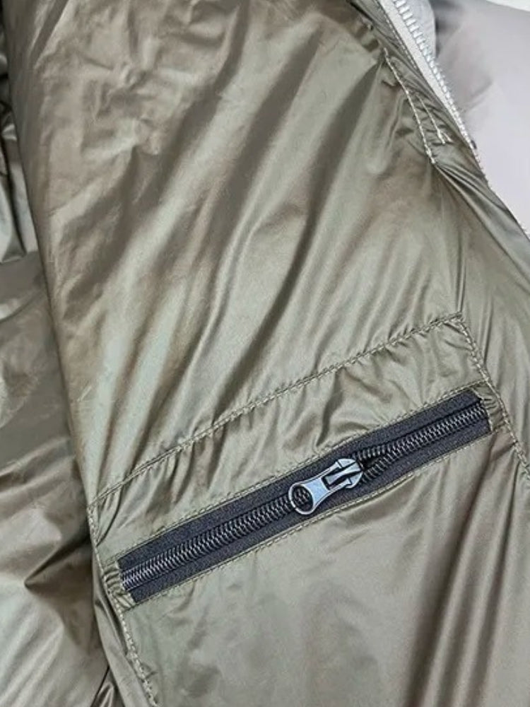 Herren-Parka mit Pufferstruktur | kapuzenkonstruktion