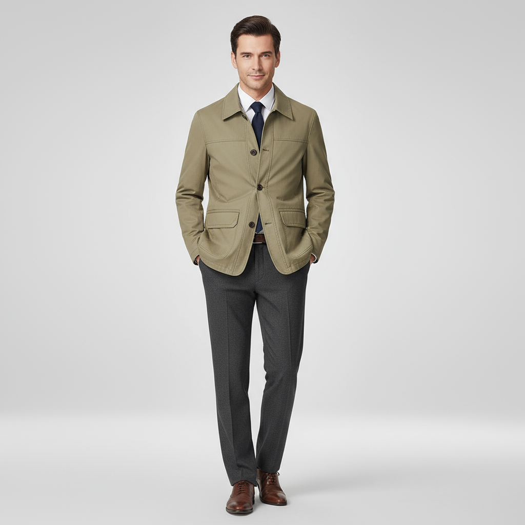 Herren Jacke | Lockere Passform entspannte Schnittführung