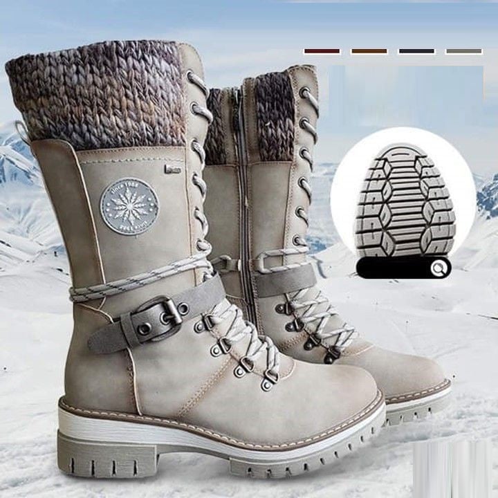 Damen-Schnürstiefel mit mittlerer schafthöhe | Wintertauglich
