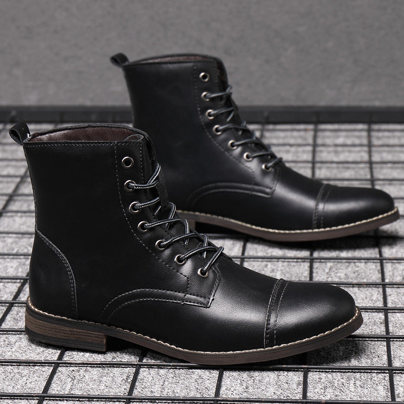 Herren Stiefel | Schnürfront mit durchgehender Schafthöhe