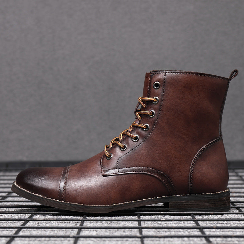 Herren Stiefel | Schnürfront mit durchgehender Schafthöhe