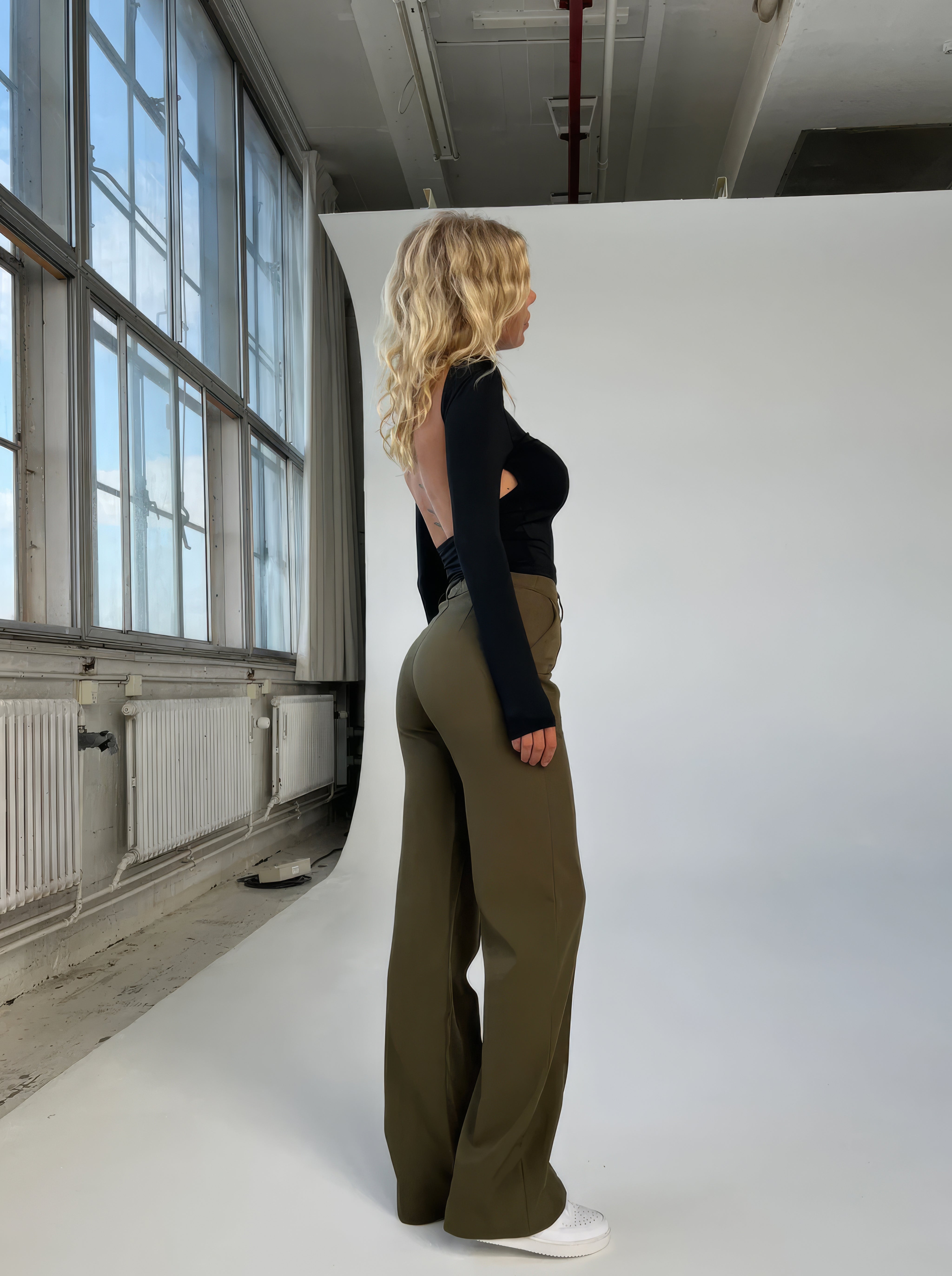 Damenhose | Hohe Taille mit geraden Beinen
