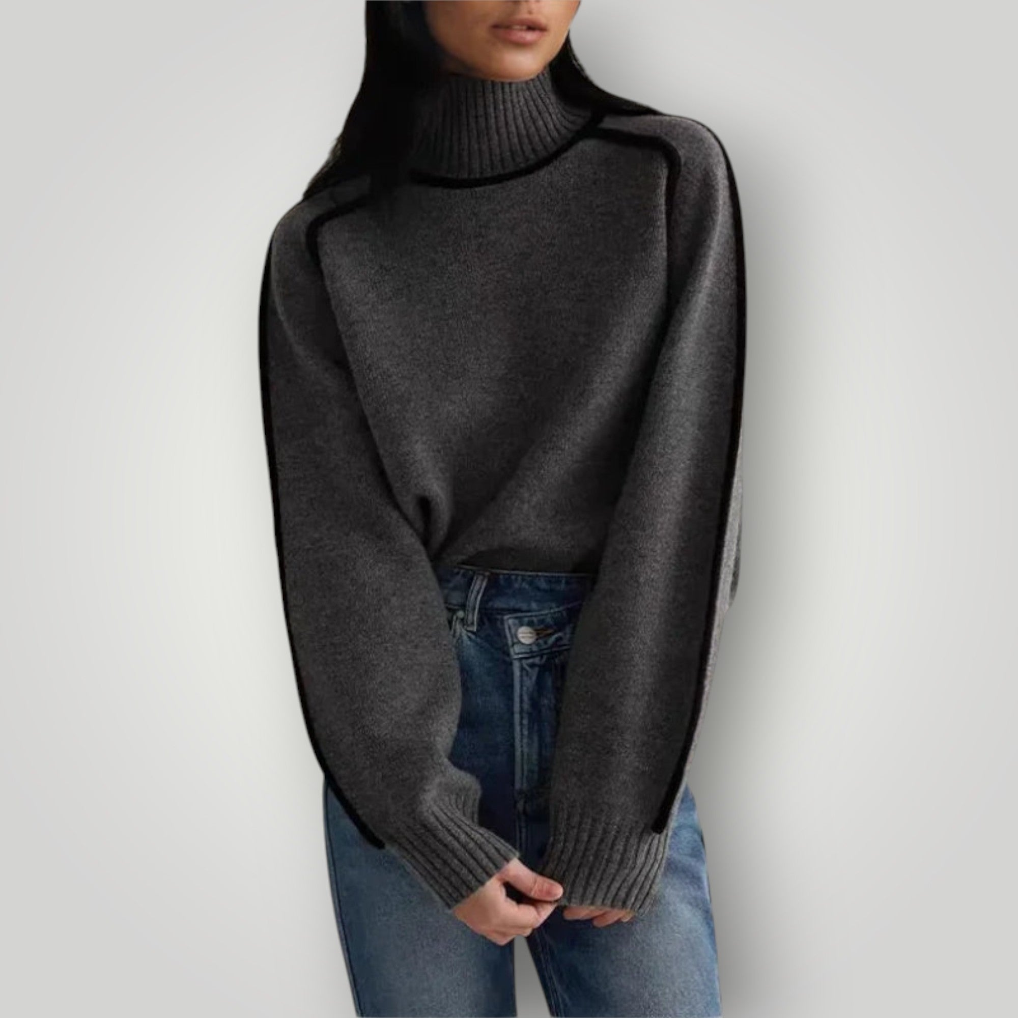 Damen Rollkragenpullover | Warmer, weicher Pullover für Winter