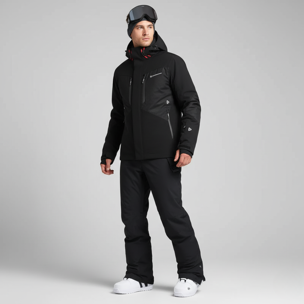 Herren Skiset | Funktionale Jacke und Hose mit geschlossene Winterform
