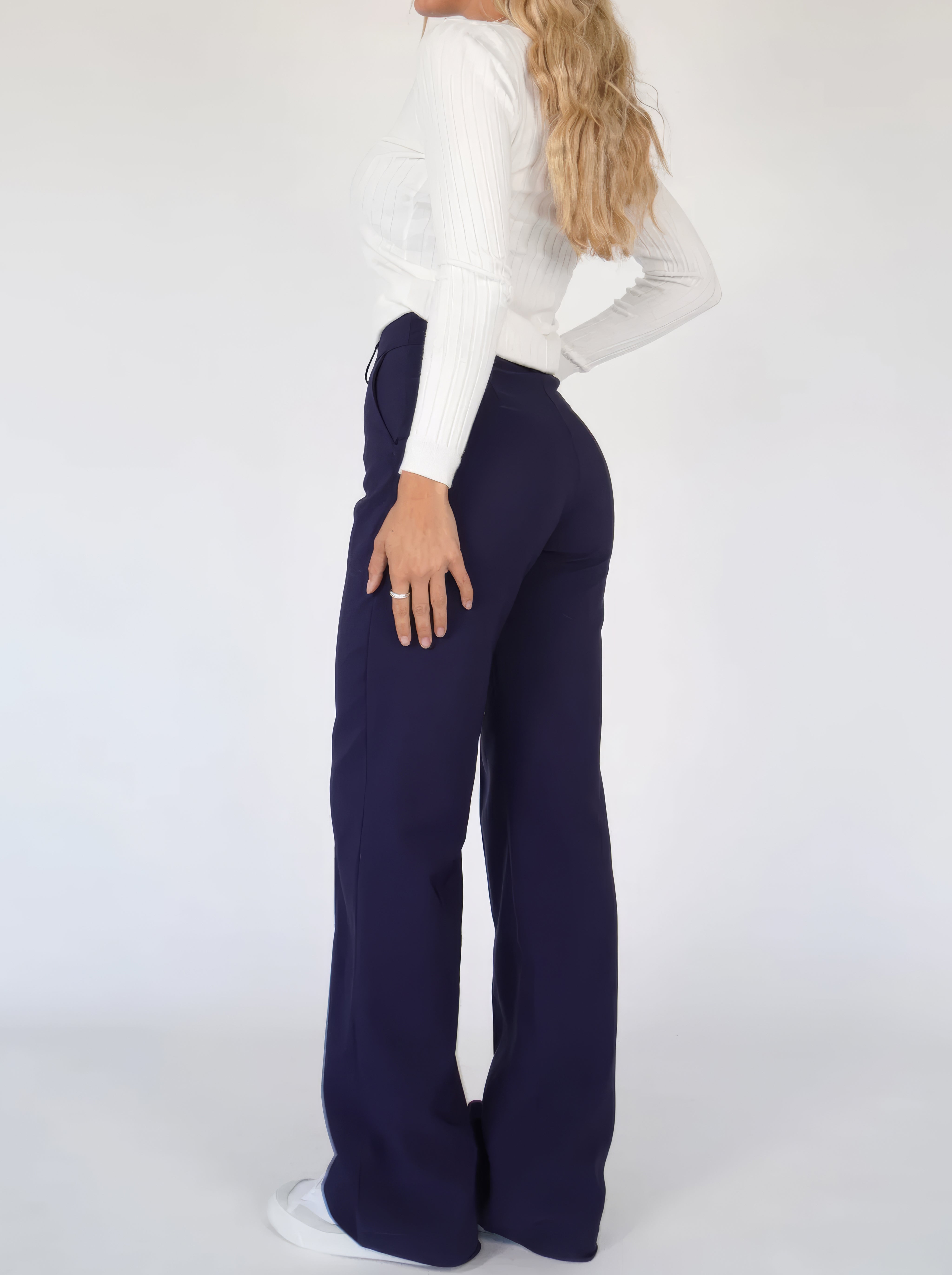 Damenhose | Hohe Taille mit geraden Beinen