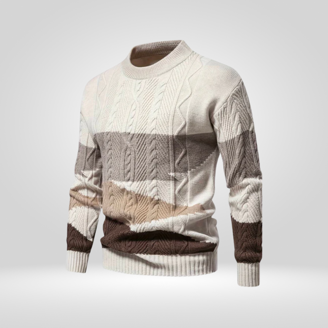 Herren-Strickpullover mit lockerer Struktur | Freizeitpassform