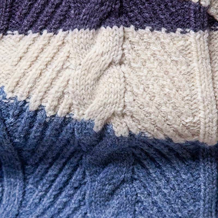 Herren-Strickpullover mit lockerer Struktur | Freizeitpassform