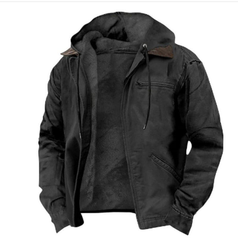Herrenjacke mit Kapuzenform | Übergangsgeeignet