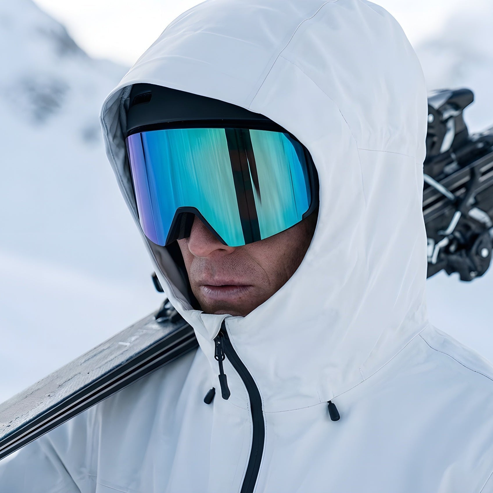 Unisex Skibrille | Panoramadesign geeignet für alpinen Einsatz