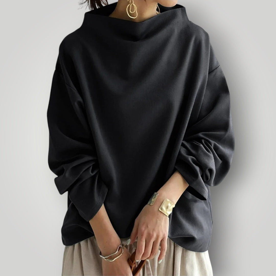 Damen Rollkragenpullover | Eleganter Pullover in Schwarz