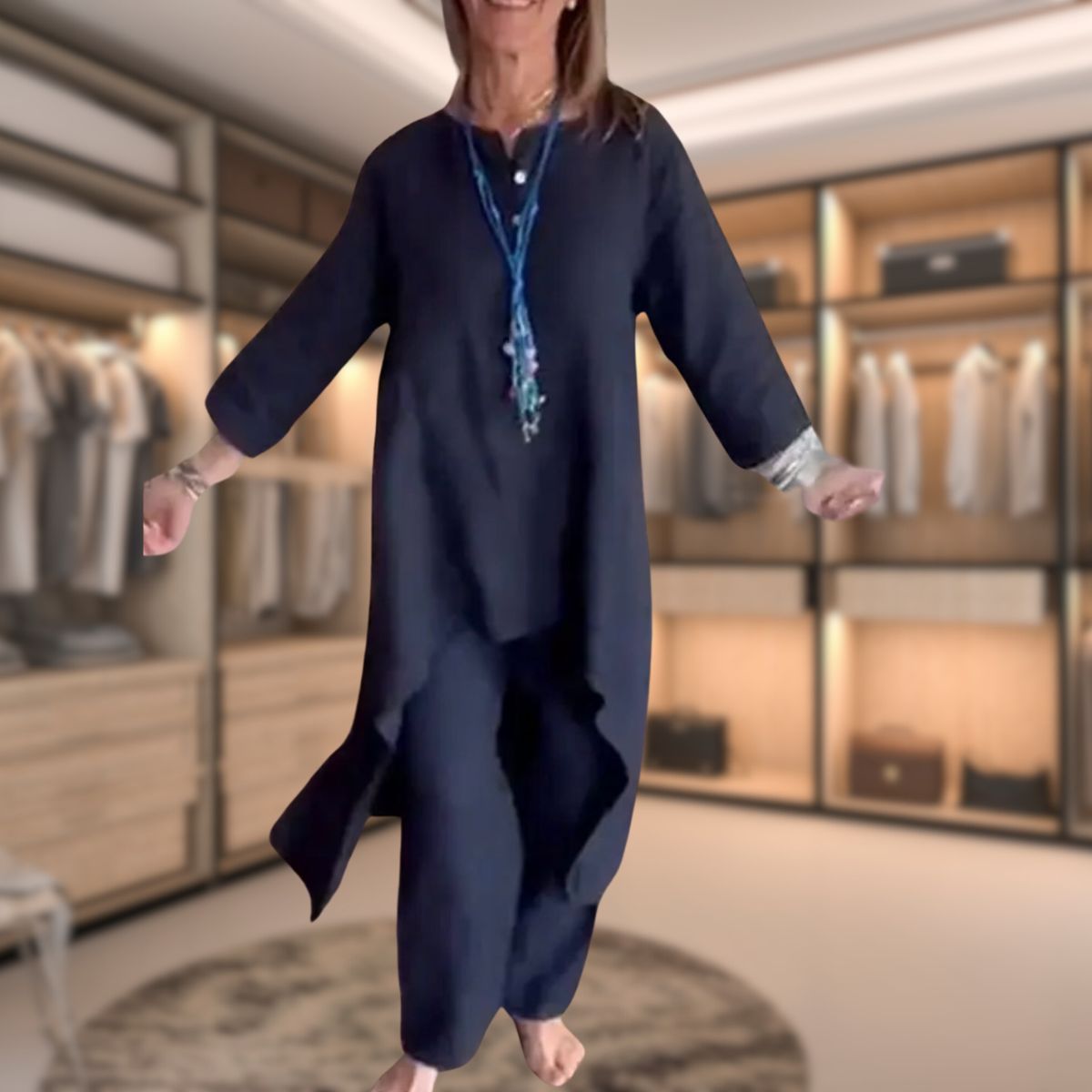 Damen Zweiteiler | Übergroße Passform für Freizeitkleidung