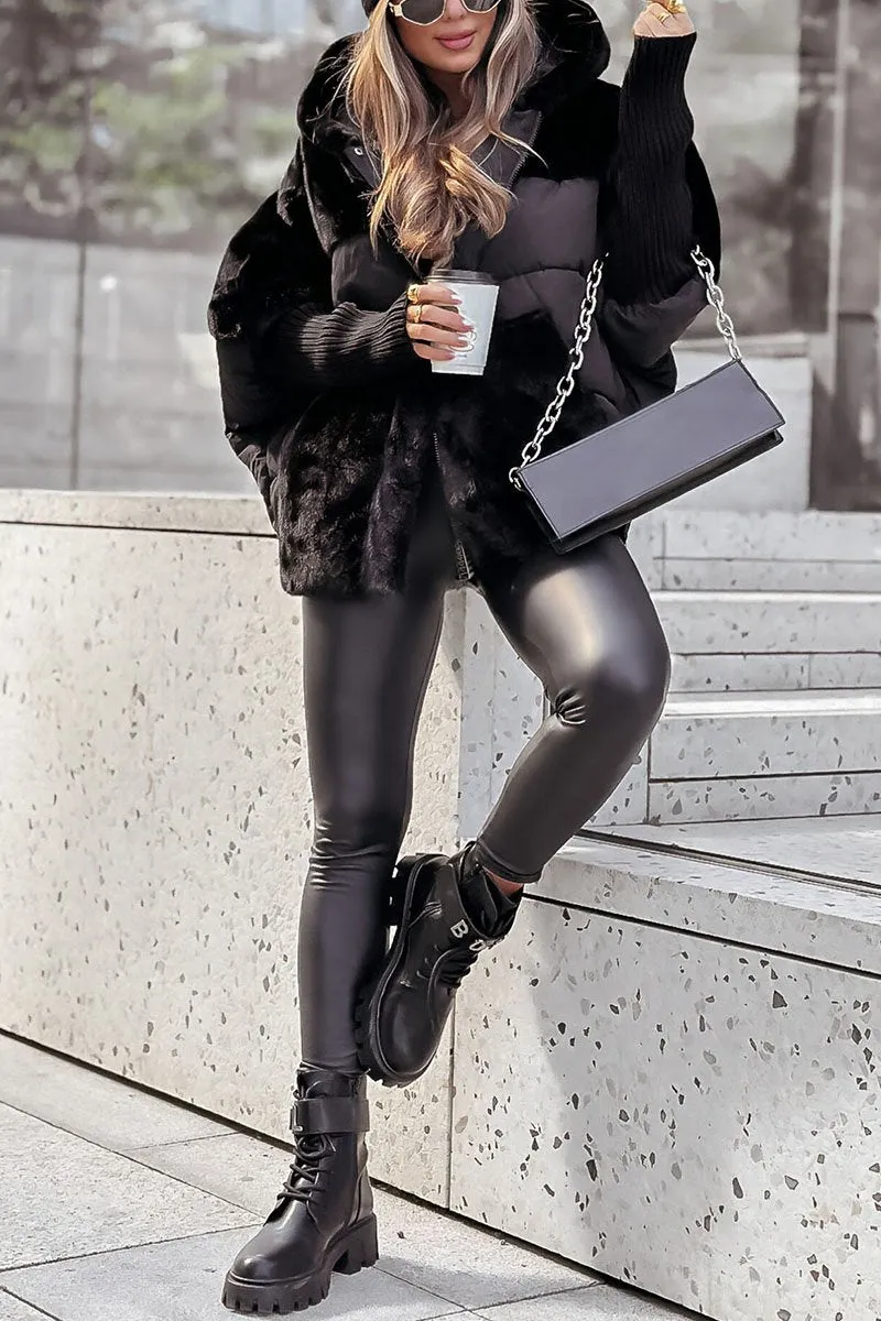 Damen Bomberjacke mit Kapuze | Modischer Schnitt