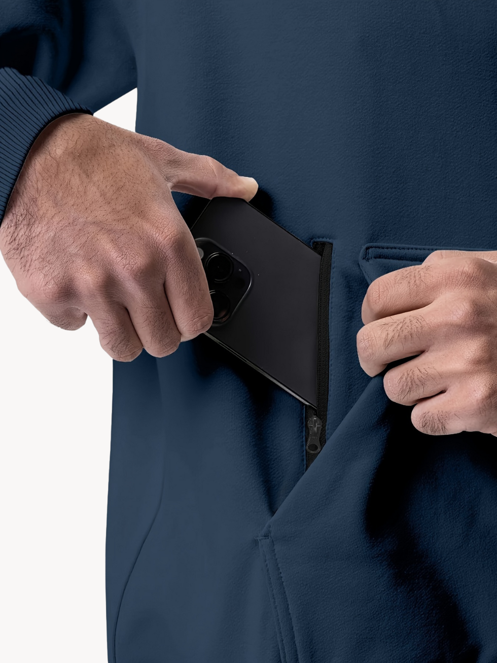 Herren Sport- und Freizeitset | Hoodie und Jogginghose Marineblau