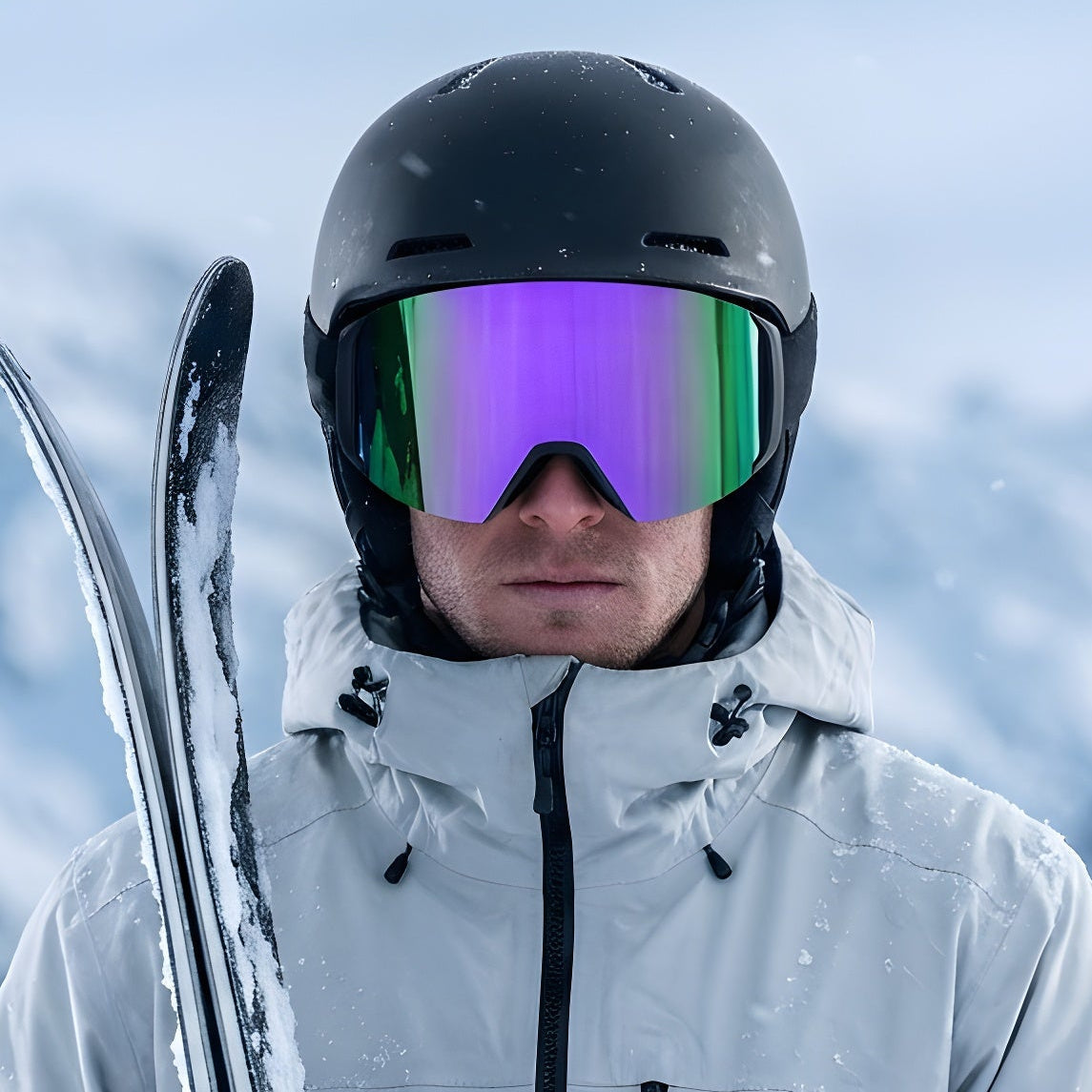 Unisex Skibrille | Panoramadesign geeignet für alpinen Einsatz