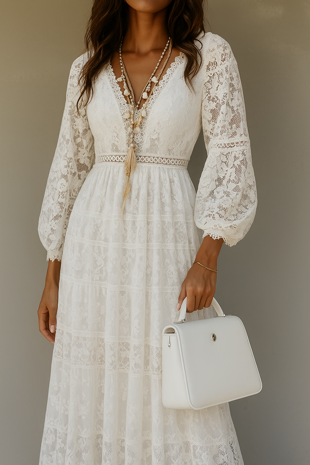 Damen Kleid | Lange Ausführung mit Blumenmuster