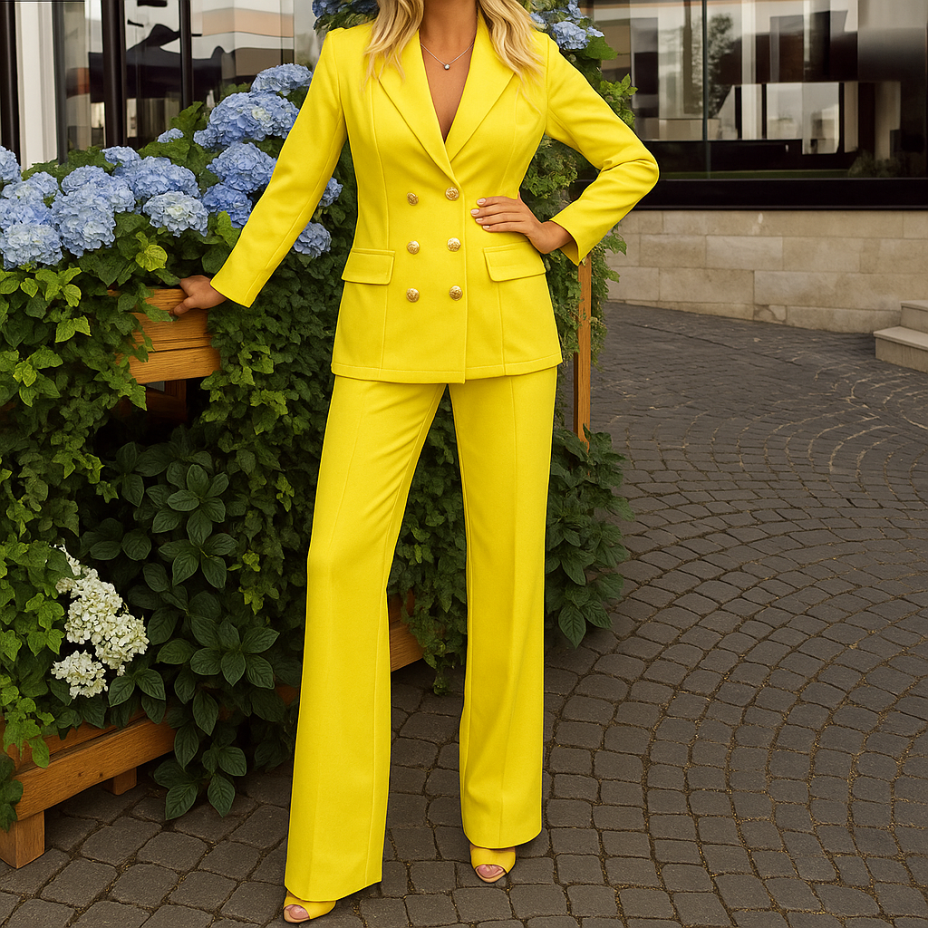 Damen Anzug Set | Zweiteilige Ausführung mit Blazer und Hose