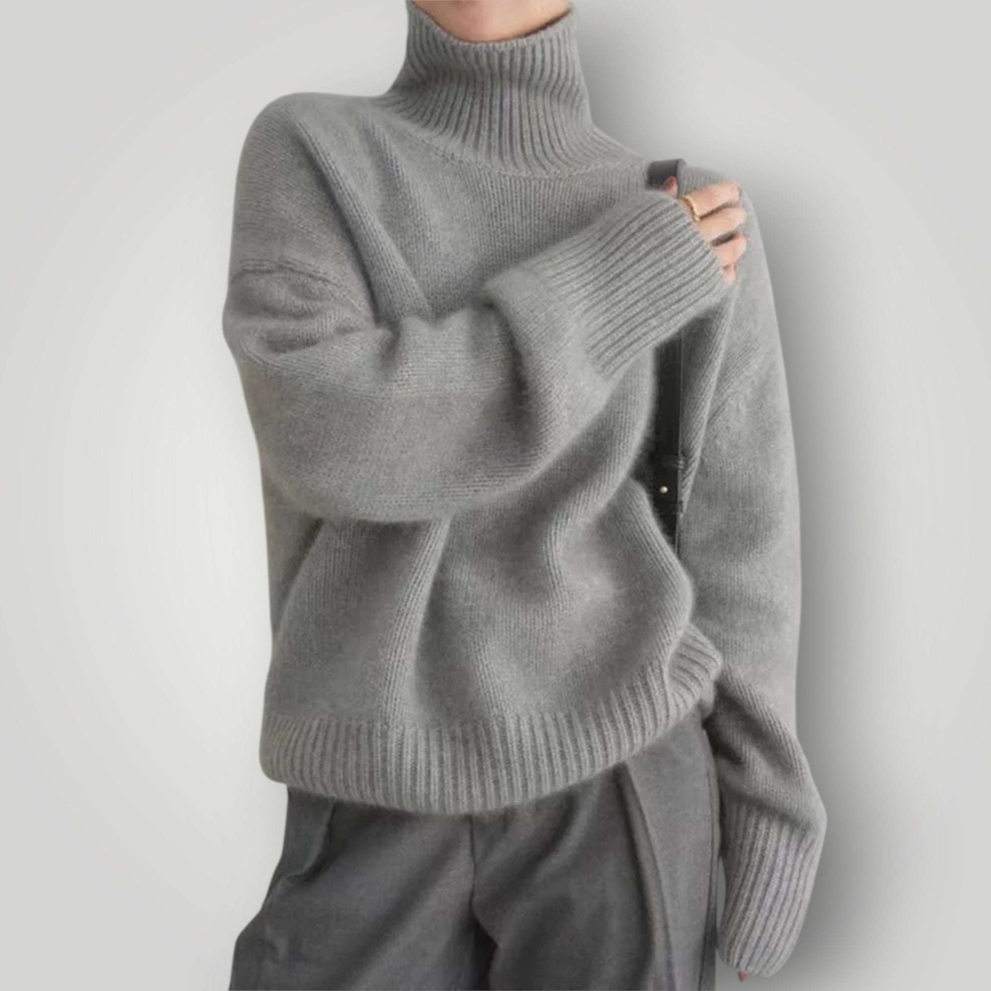 Damen Rollkragenpullover | Weicher, lässiger Pullover für Winter