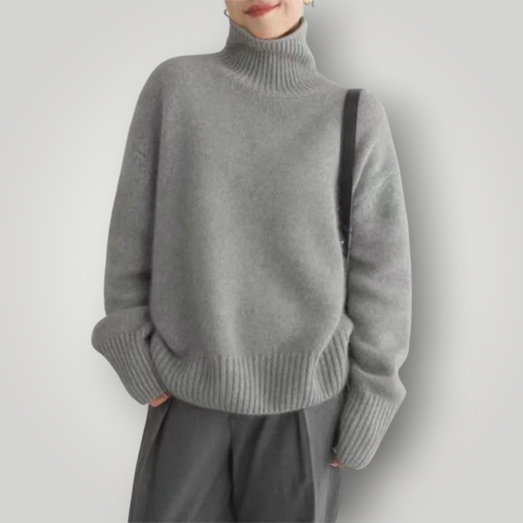Damen Rollkragenpullover | Weicher, lässiger Pullover für Winter