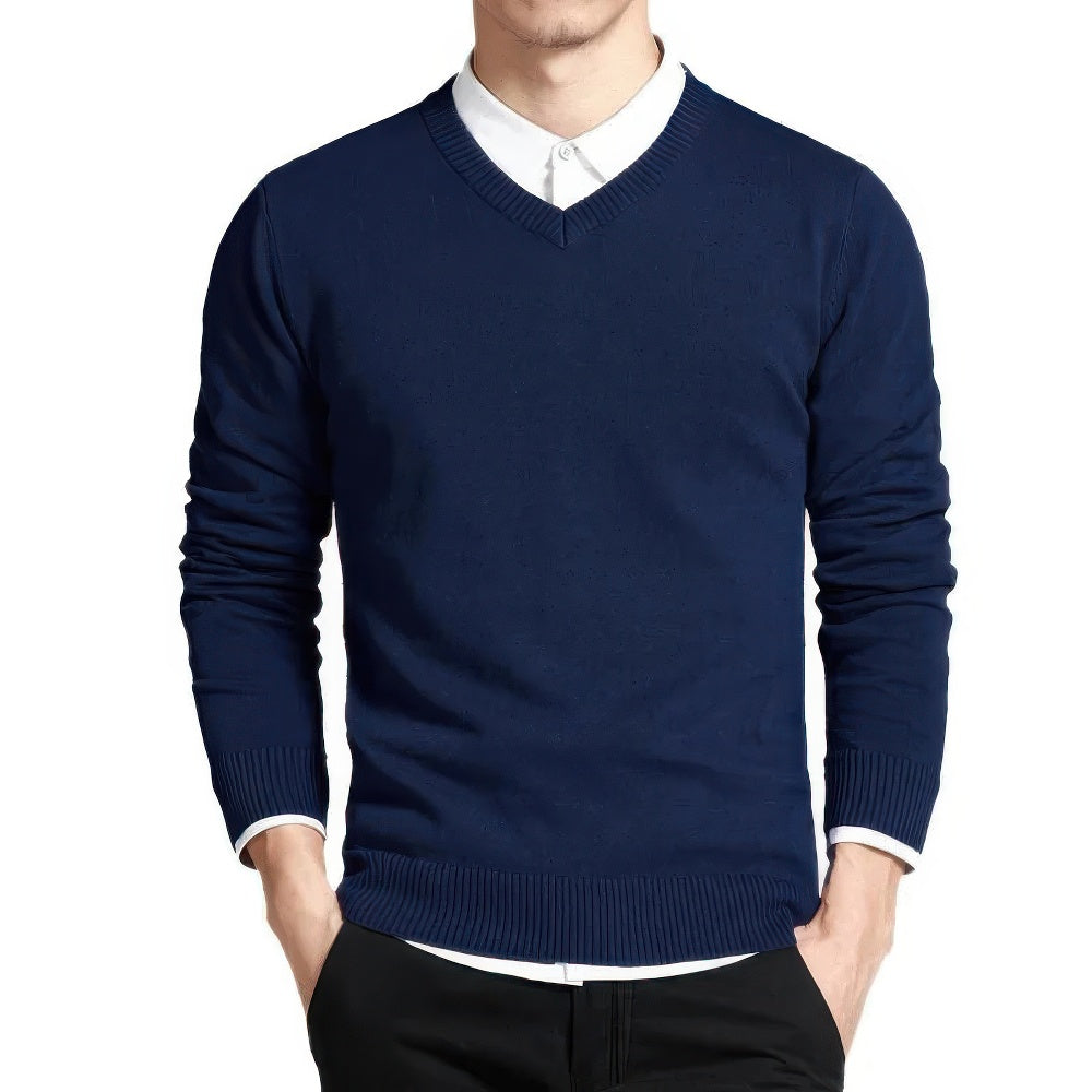 Herren Pullover | V-Ausschnitt klare Linien ruhige Form