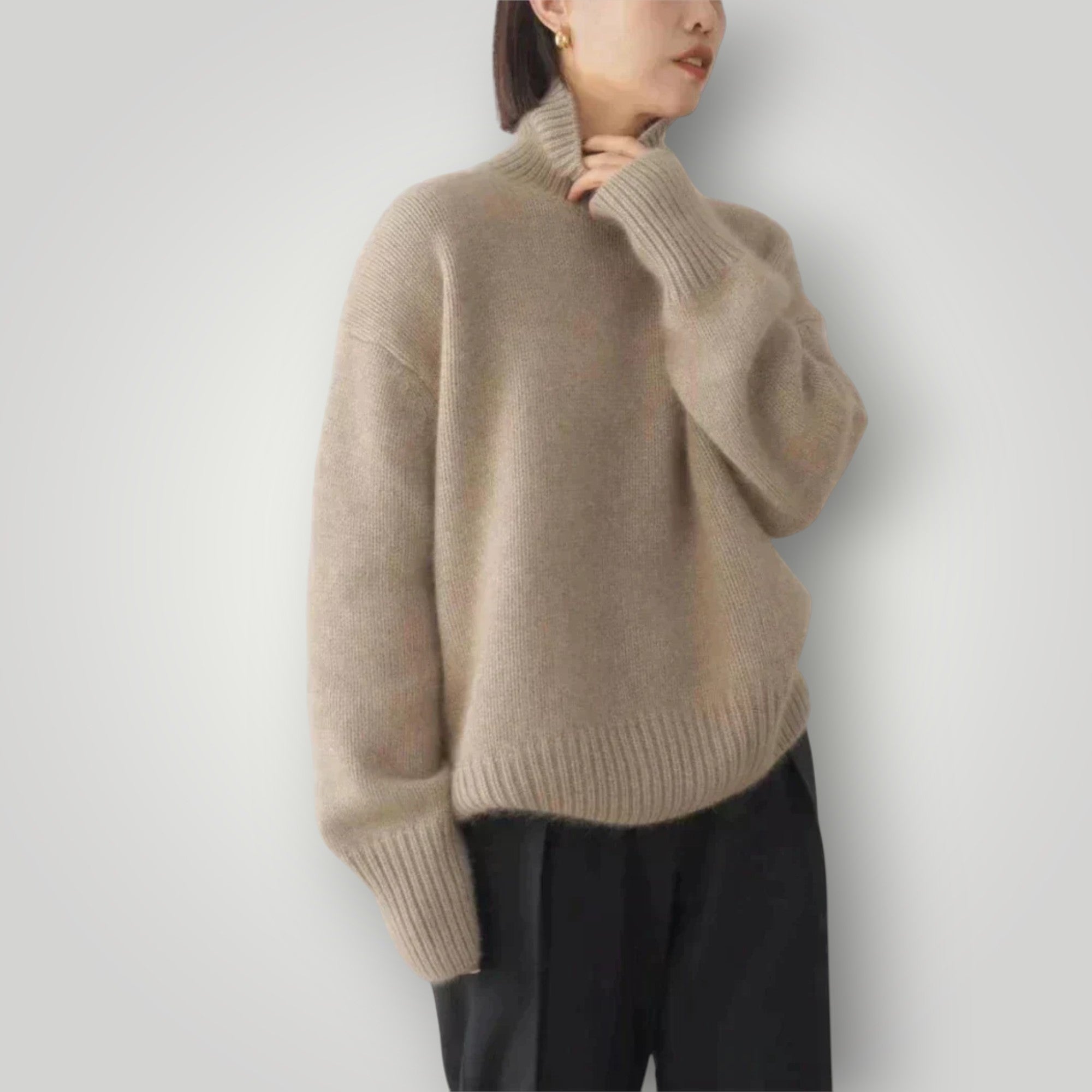 Damen Rollkragenpullover | Weicher, lässiger Pullover für Winter