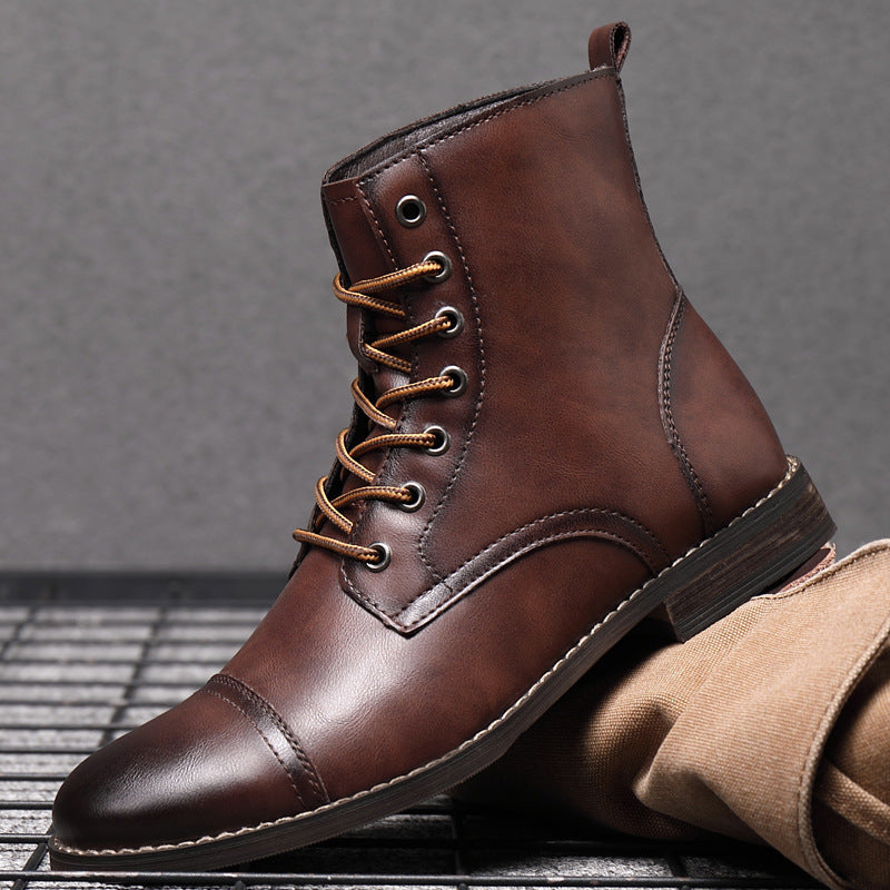 Herren Stiefel | Schnürfront mit durchgehender Schafthöhe
