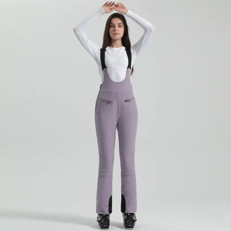 Damen Hose | Ausführung mit Trägern und elastischem Bund