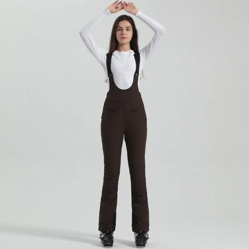 Damen Hose | Ausführung mit Trägern und elastischem Bund