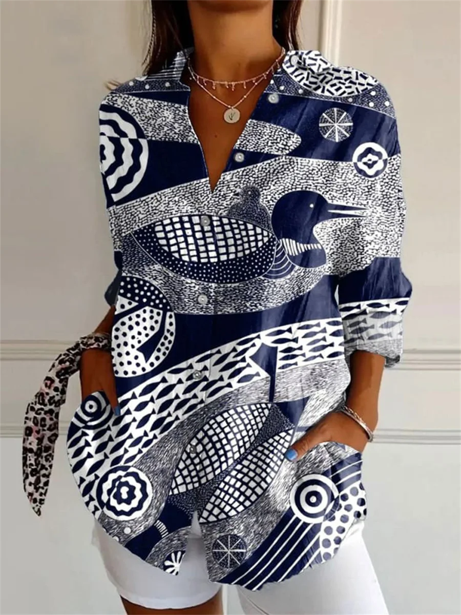 Damen Hemd | langärmliger Aufbau mit Knopf­leiste