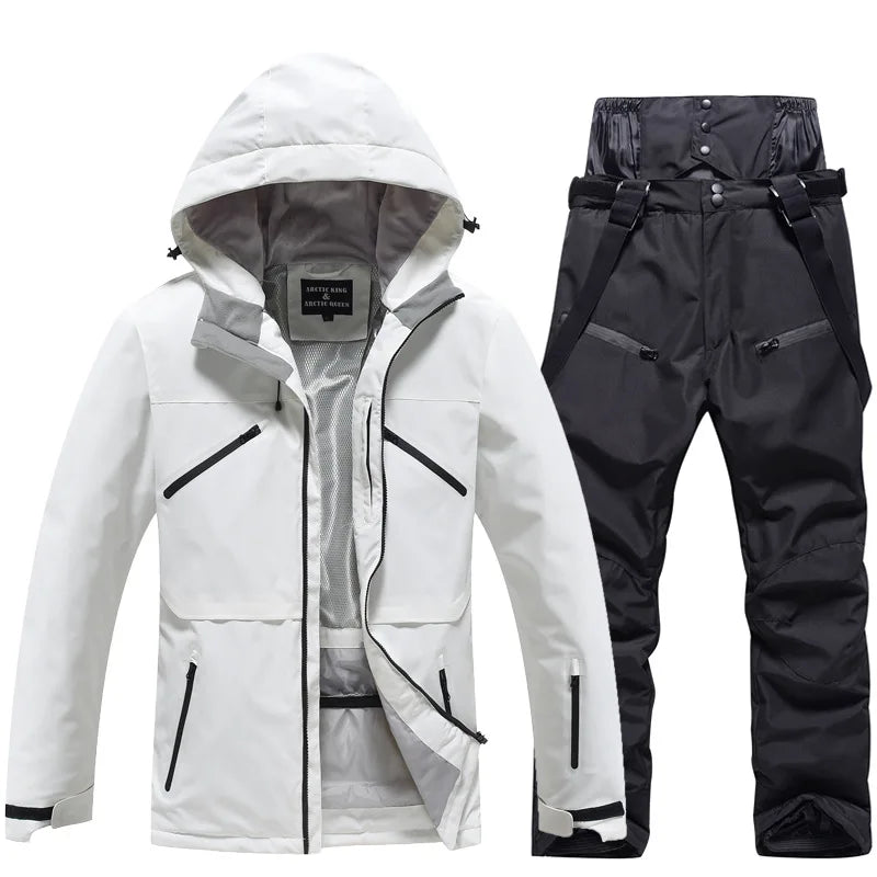 Unisex-Skianzug im zweiteiligen set | winterlicher funktionstil