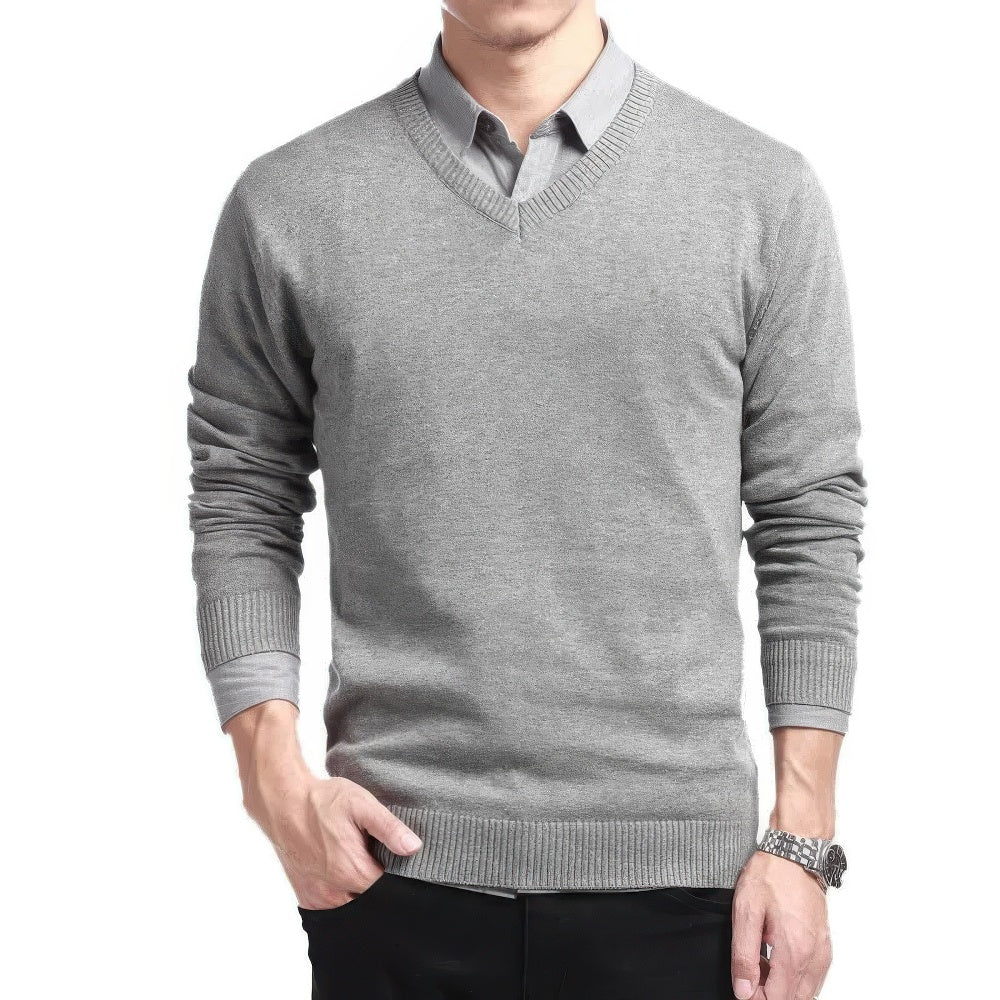 Herren Pullover | V-Ausschnitt klare Linien ruhige Form