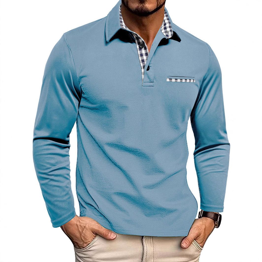 Herren-Poloshirt mit langarmdesign | Alltagstauglich