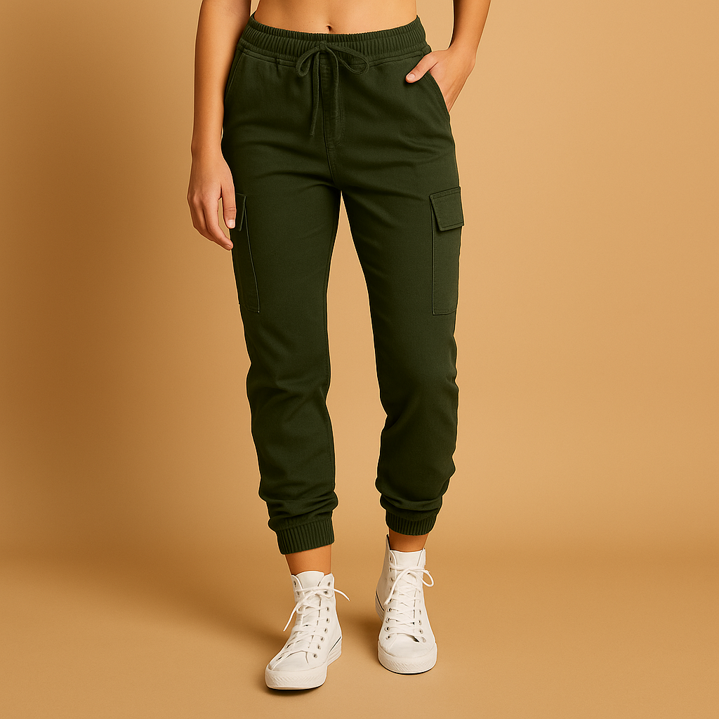 Damen-Cargohose mit Hoher Taille | Alltagstauglich