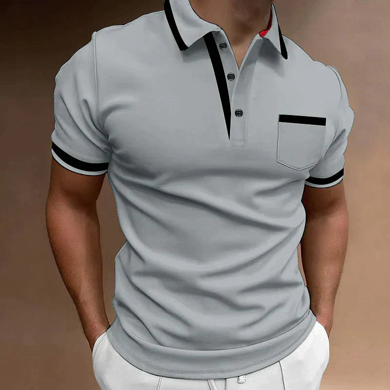 Herren Polo-Shirt | klassischer Schnitt mit V-Ausschnitt