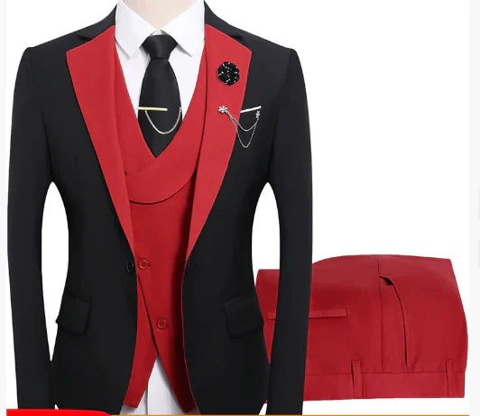 Herren Anzugensemble | dreiteiliges Set aus Jacke Weste und Hose