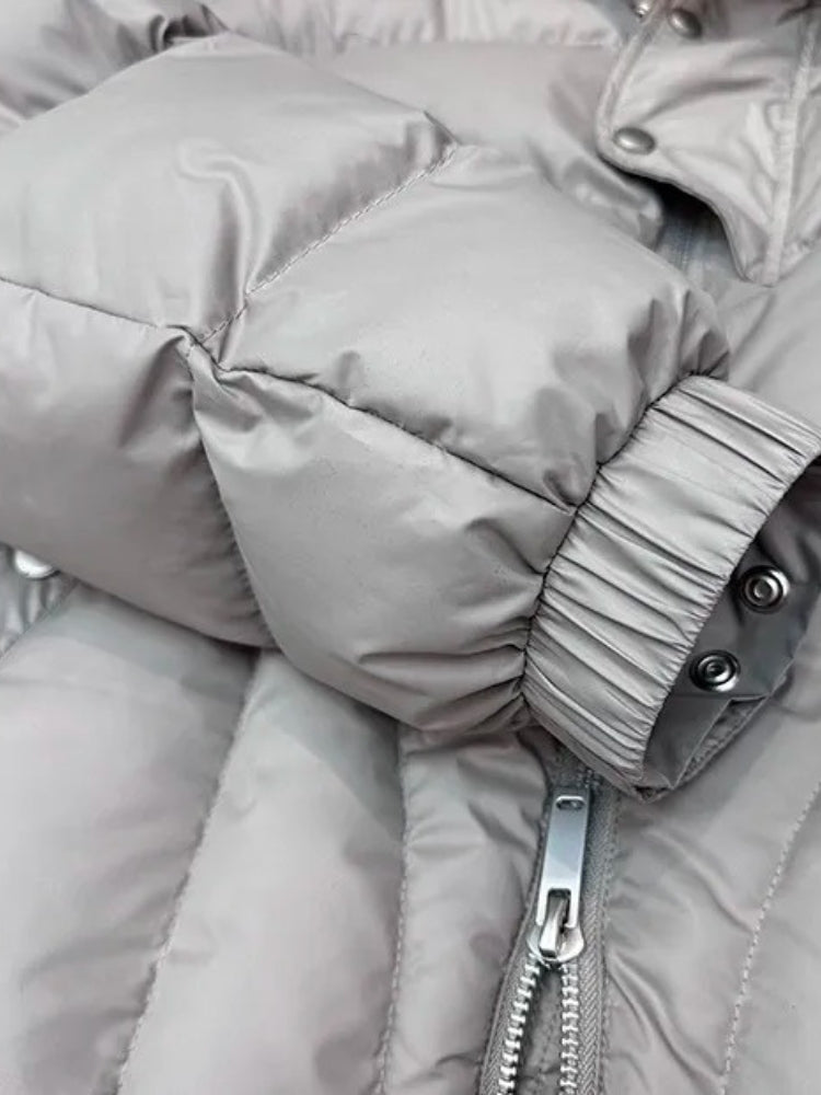 Herren-Parka mit Pufferstruktur | kapuzenkonstruktion