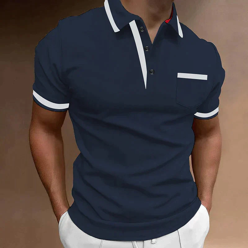 Herren Polo-Shirt | klassischer Schnitt mit V-Ausschnitt